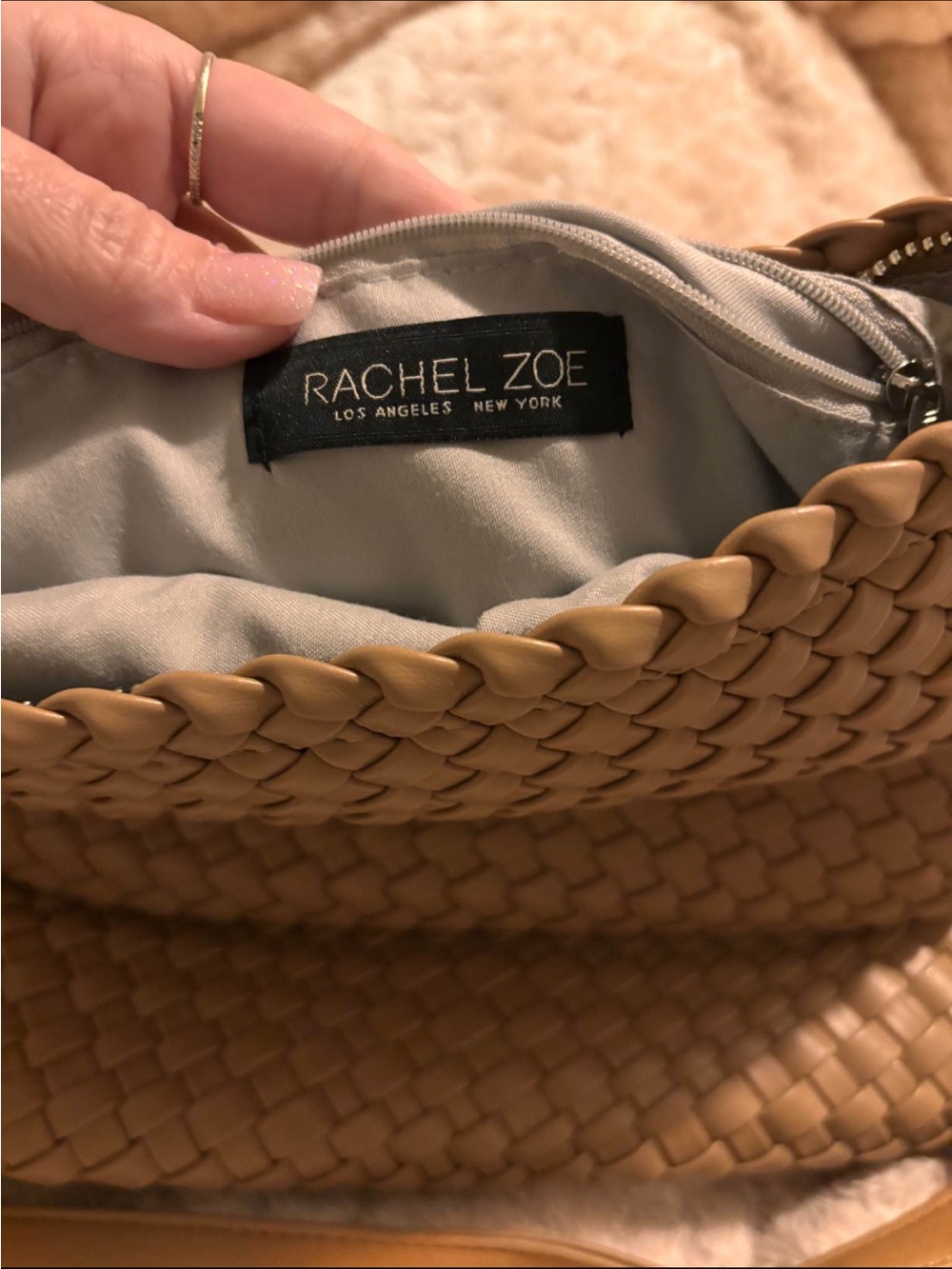Rachel Zoe Woven bag with clutch - Picture 2 of 7